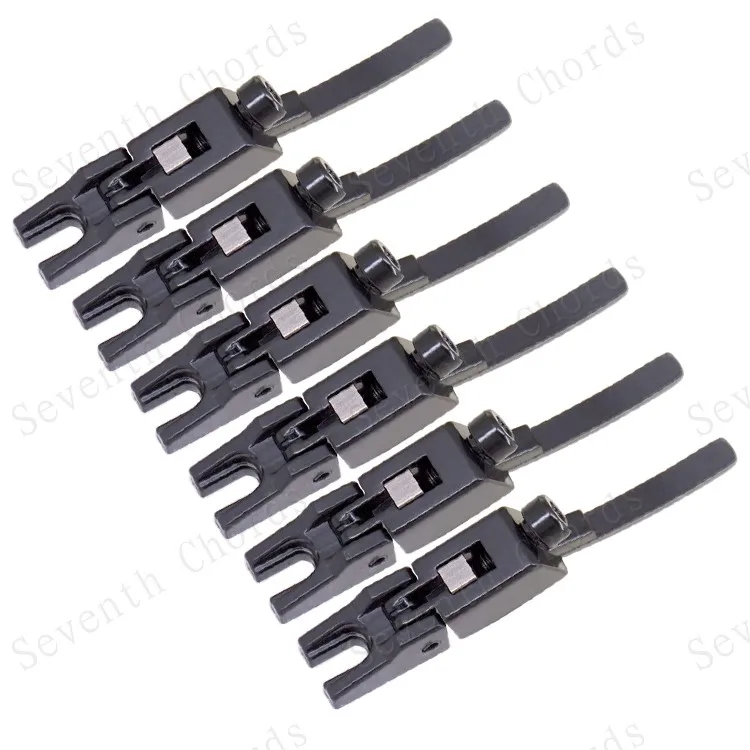 6 pcs vintage gesperrt string sättel für elektrische gitarre tremolo brücke doppel verriegelung systyem bl 3 free global shipping