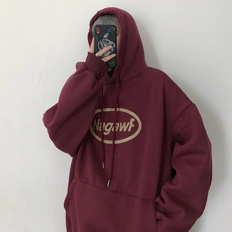 

Spring Women Black Letter Printed Oversized Hoodies Gothic Harajuku Streetwear Chic Pullovers Female Autumn Long Sleeve Hoodies