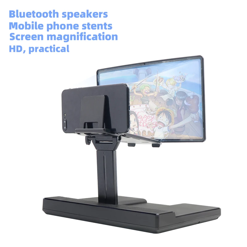3d enlarged screen amplifier for cell phone bluetooth speaker magnifying glass hd video magnifier folding stand eyes protection free global shipping