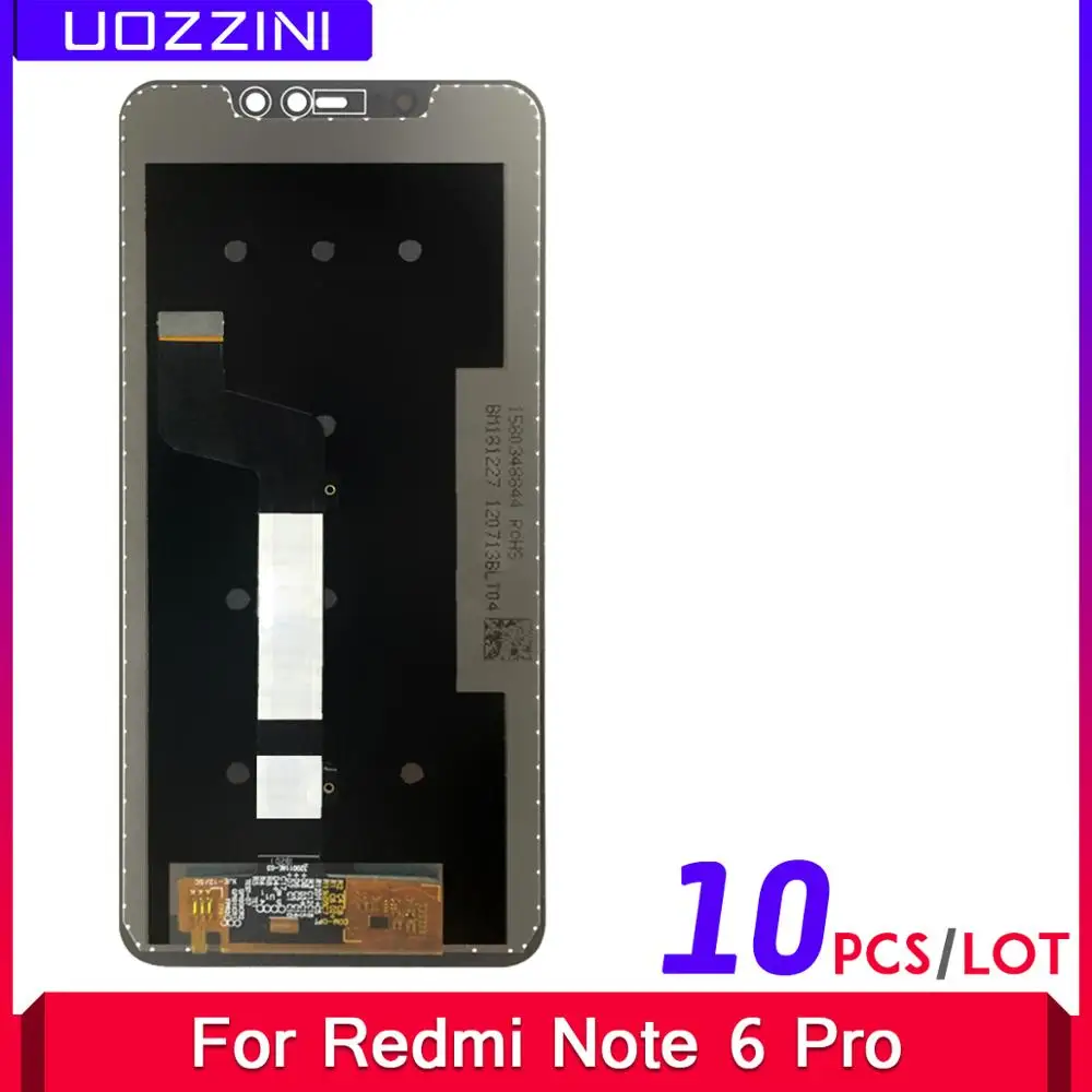 ЖК дисплей 100% дюймов для Xiaomi Redmi Note 6 Pro 10 шт. с сенсорным экраном и дигитайзером Note6