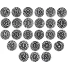 5 шт.лот оригинальная фотография, греческие буквы, алфавит, ювелирные изделия, 18 мм, металлическая кнопка, подходит для браслетов, оптовая продажа