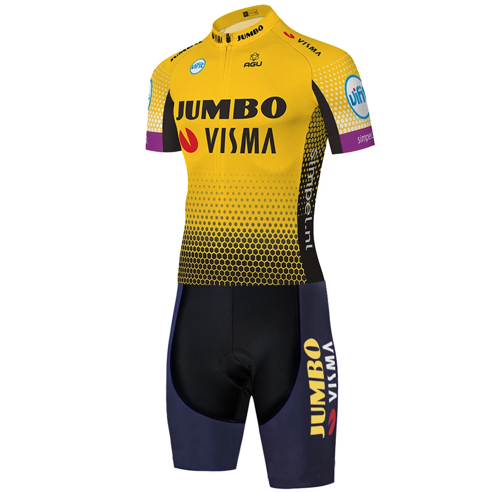 Велосипедная майка с лазерной резкой 2022 Триатлон jumbo visma Skinsuit комбинезон одежда
