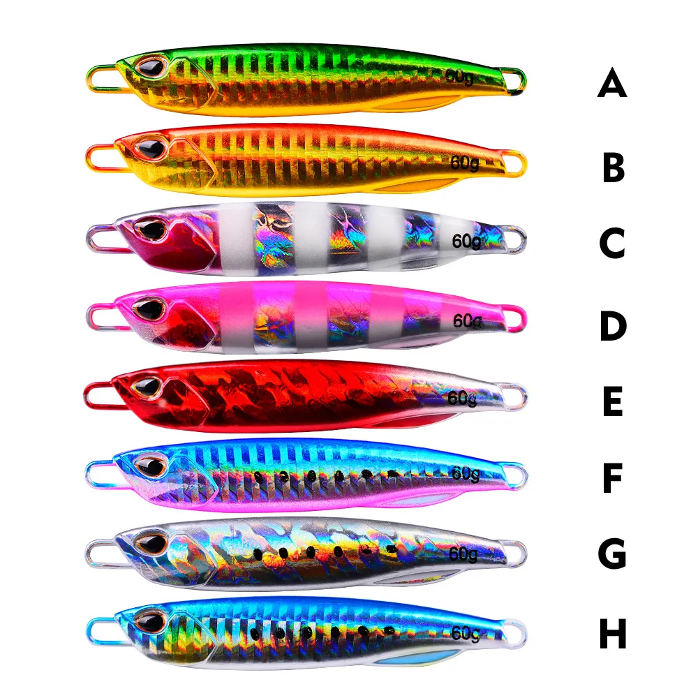 

JUMITU 50MM-90MM Simulation Metal Slow-Rocking Iron Plate Bait Mino Wobbler Floating Bass Trolling Crank Artificial Hard Bait