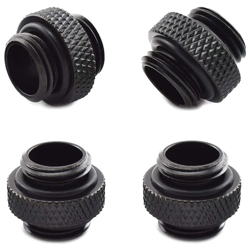 

4-Pack G1/4 inch 5mm Male to Male Connector with Sealed O-Ring for PC Water Cooling Systems Extender Fitting