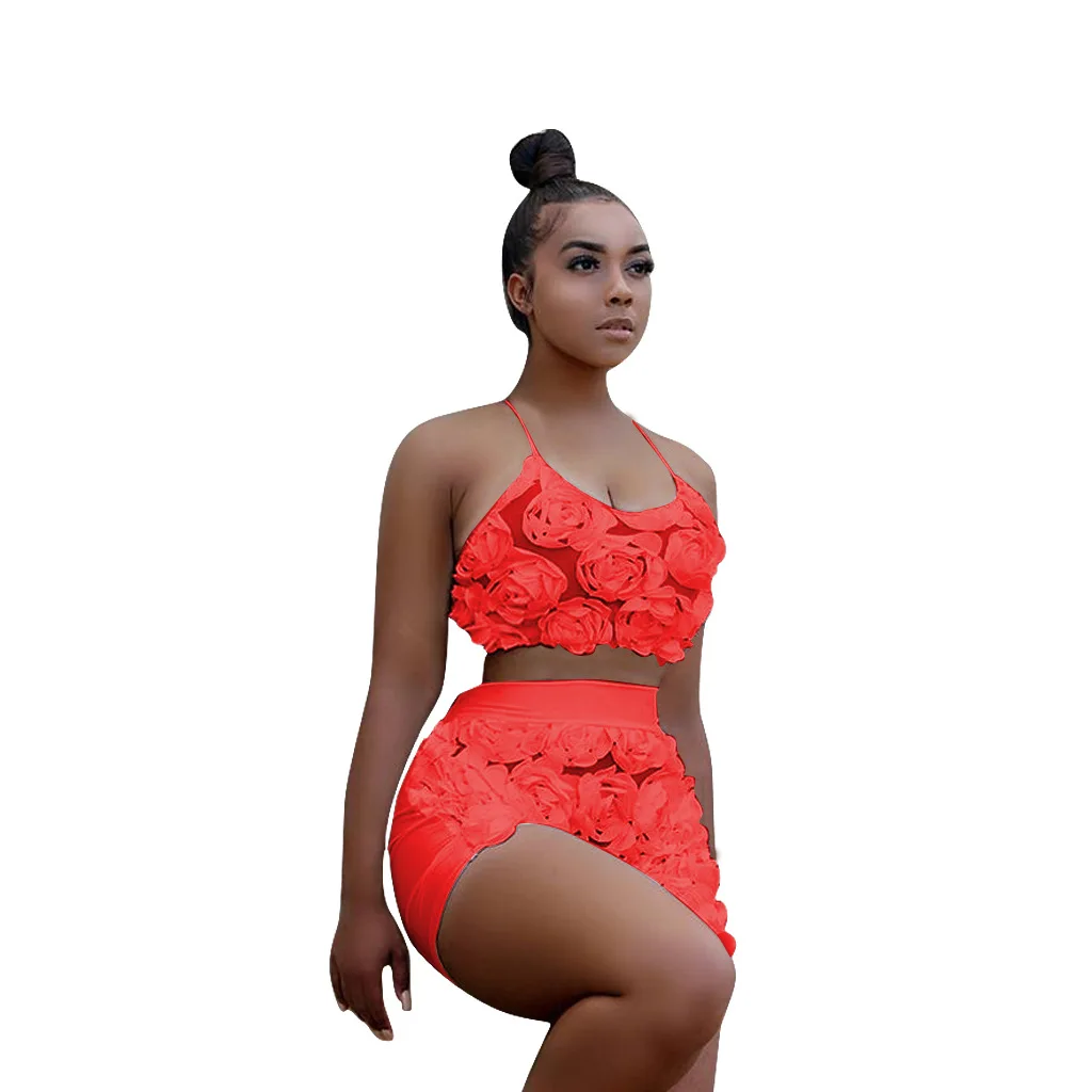

Summer Sexy 2021 New Arrival Women Two Pieces Sets Top and Pant Women Suit