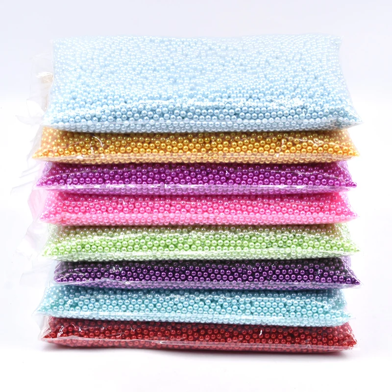 500 шт. акриловые жемчужные бусины без отверстий 4 мм | Дом и сад