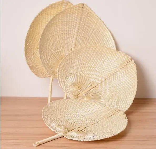 1 шт. цветные яркие вееры в виде листьев пальмы плетеный веер ручной работы