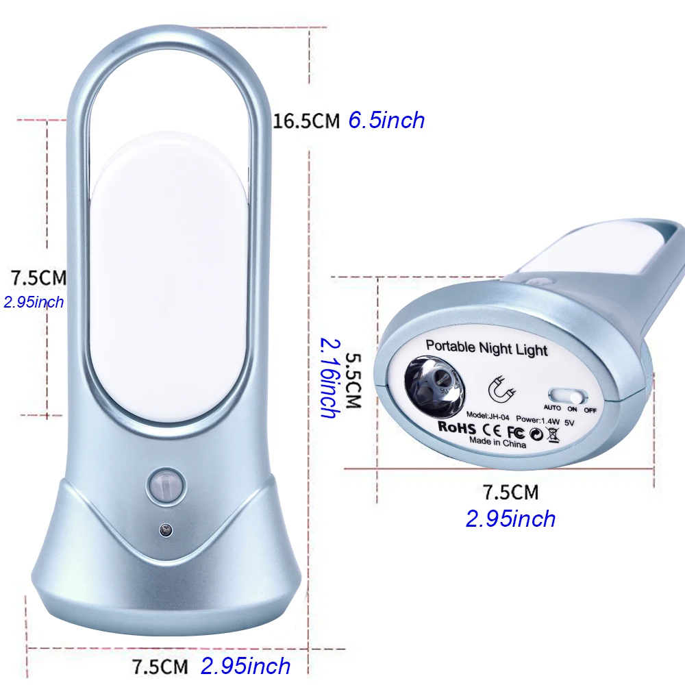 USB PIR Motion Sensor Night Light Emergency Torch Rechargeable Protable LED Magnetic Wall Lamp Reading | Лампы и освещение
