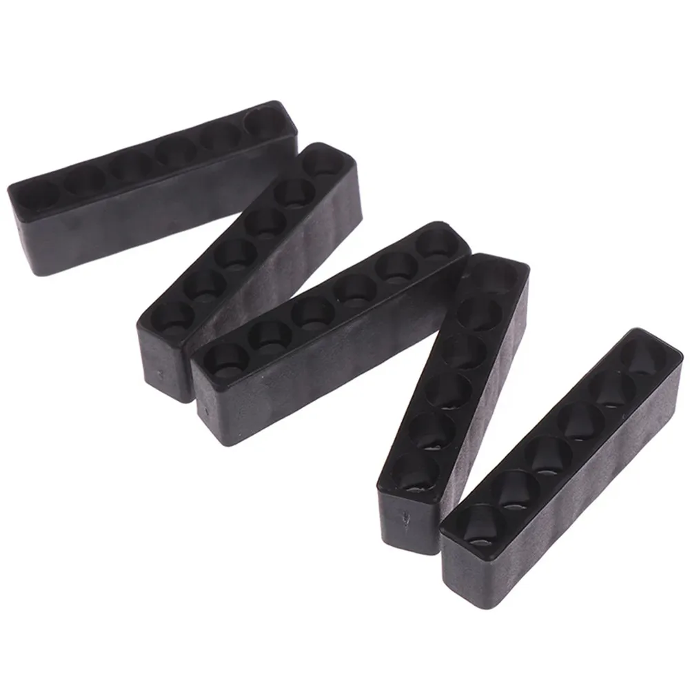 Gadgets 10pcs Hex Shank 6 Holes Organizer Plastic Pouch Racks Set 1/4\\\"