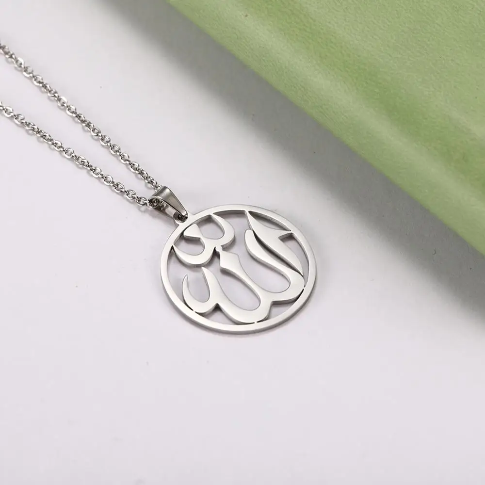 Myshape ожерелье из нержавеющей стали Серебряное и золотистое с подвеской для