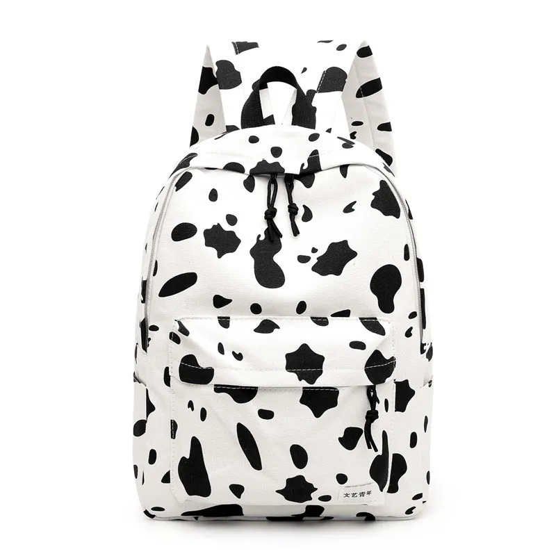 

Cow Pattern Backpack Women/men 2021 Luxury Brand Nylon High Quality Large-capacity Bags for Women Korean Style Mochila Mujer