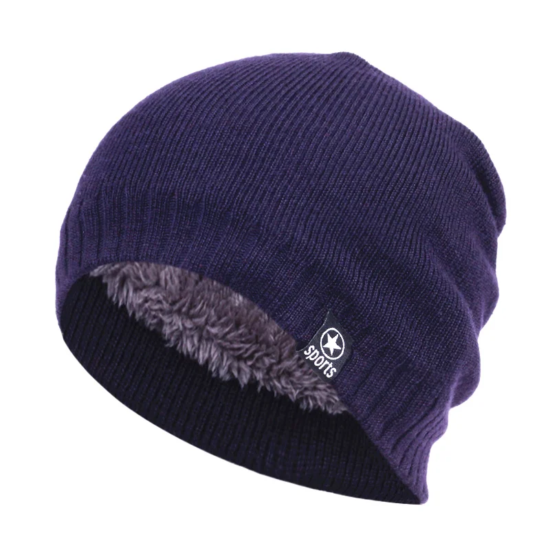 Модные зимние теплые шапки-бини шапки акриловые шапочки вязаная шапка в стиле