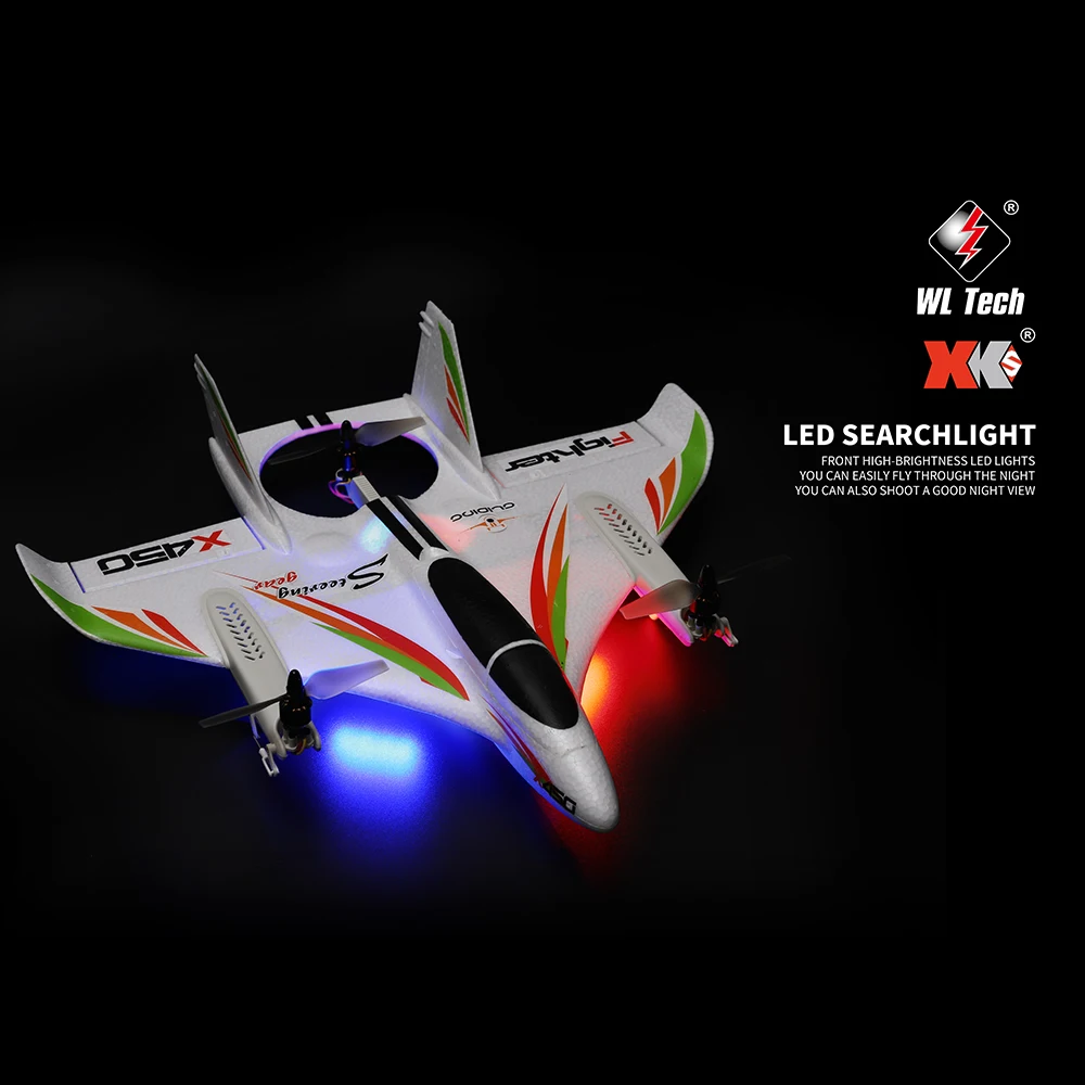 Новый WLtoys XK X450 RC самолет планер с 3 моделями 2 4G 6CH 3D/6G вертолеты вертикальный взлет