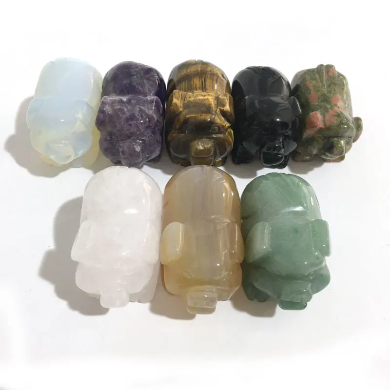 

1 шт. 2 дюйма натуральный кристалл мечта аметист свинка лечебный камень домашний декор аквариум ремесла маленькое украшение JYX