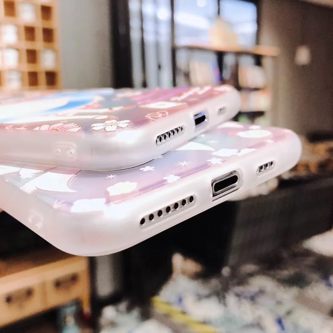 Cute Cartoon Princess girl Alice Mermaid Rapunzel Phone Case For Apple iPhone 7 8 7Plus 8Plus 11 Pro X XS Max XR soft tpu Cover |