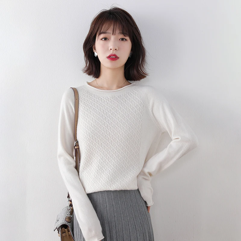 adohon 2020 woman winter 100% Cashmere sweaters and autumn knitted Pullovers High Quality Warm Female thickening O-neck