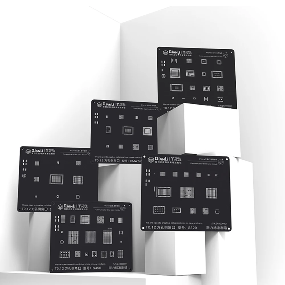 3D черный набор трафаретов для пайки BGA для iPhone 8 P/8/7 P/7/6SP/6 S/6 P/6/5S/5 коммуникационный модуль