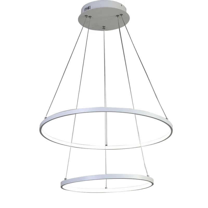 Новейшее внутреннее кольцо/круг Освещения матовый черный алюминий и шт. Подвеска