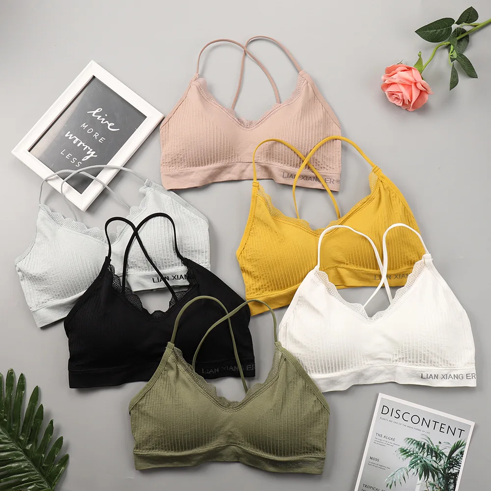 Женское кружевное нижнее белье бюстгальтер бандо с открытой спиной и открытыми