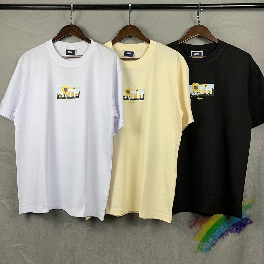 

Kith Sunflower Box Logo Tee Men Women High Quality KITH T Shirt Oversize Tops