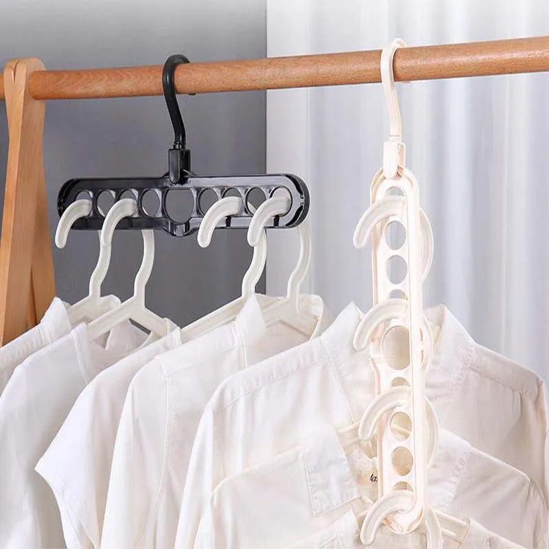 2 шт. Волшебная многопортовая поддерживающая вешалка для сушки одежды