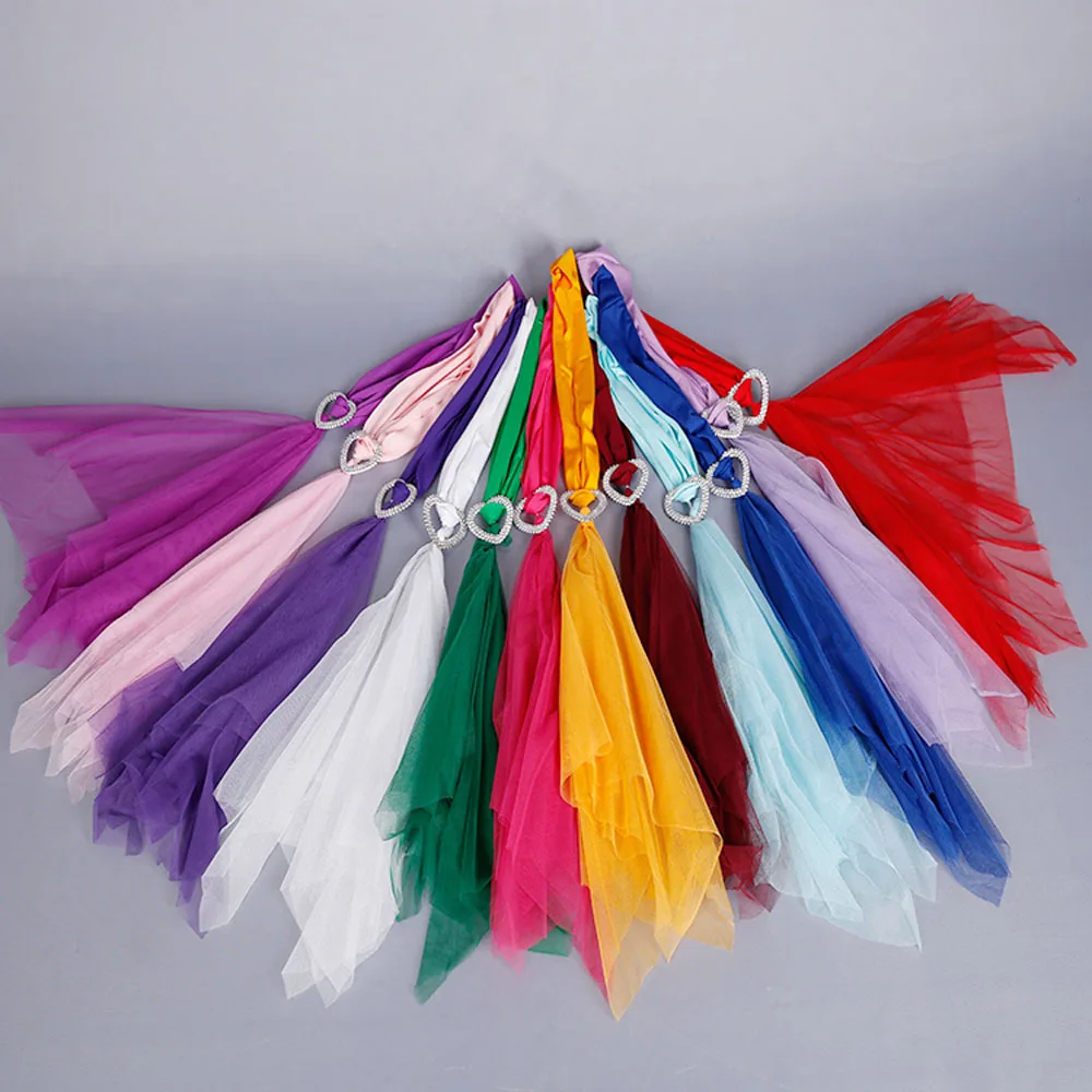 

New 50pcs/lot Wine Red/White/Blue Stretch Lycra Chair Band Heart Buckle With Muslin Sashes For Wedding Party Banquet Decoration