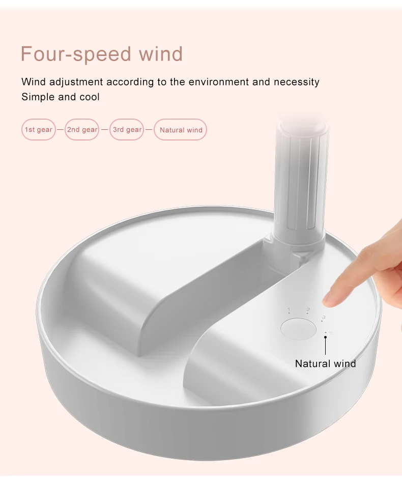 Складной телескопический мини вентилятор с USB зарядкой студенческий складной