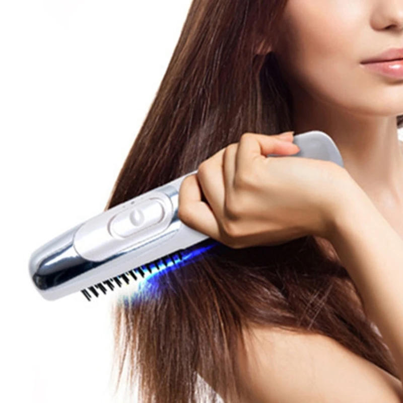 

Electric Scalp Massager Comb 2 in 1 Massage Brush with Changeable Brushes Relief Stress Relax