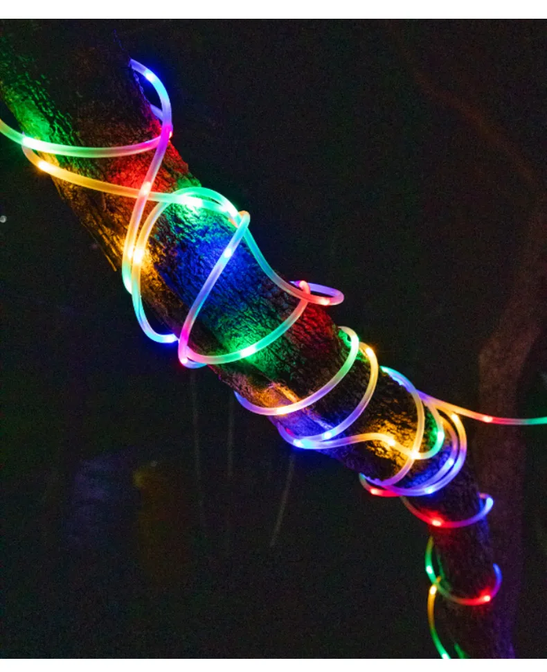 Веревка светодиодный солнечный светильник 100/200 строка s для создания сказочной