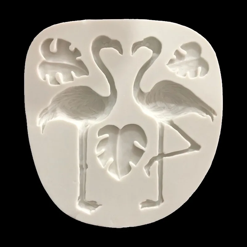 Силиконовая глина формы для цемента фламинго черепаха лист силикон растения