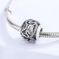 high quality fashion new product 925 sterling silver hollow charms bangle bead diy jewelry accessories baby and kids gift