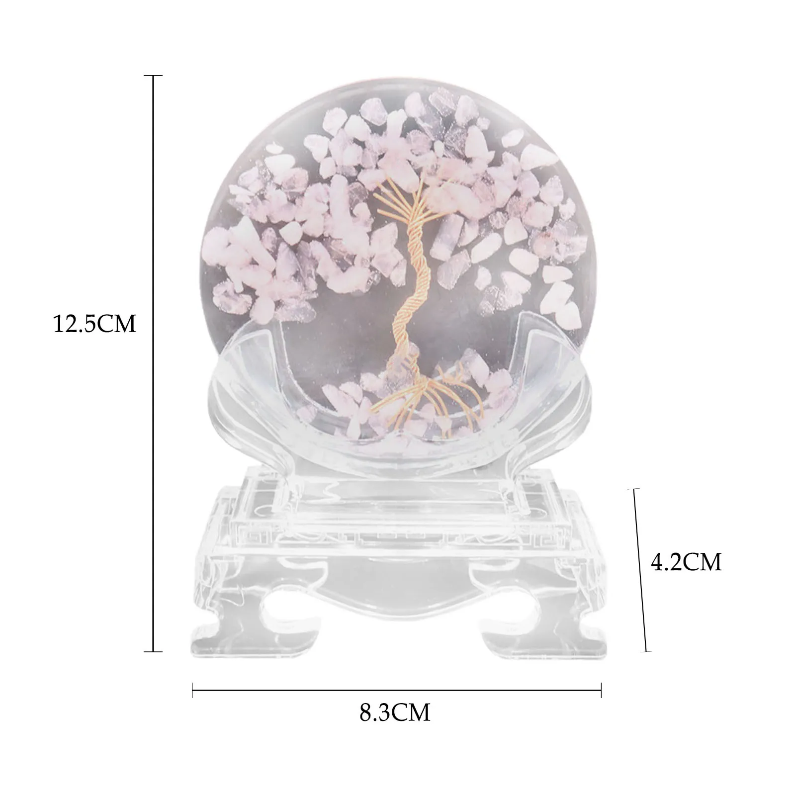 

Affortable Luxury Tree of Life with Crystal Crushed Stone Decor Desktop Decoration Gift
