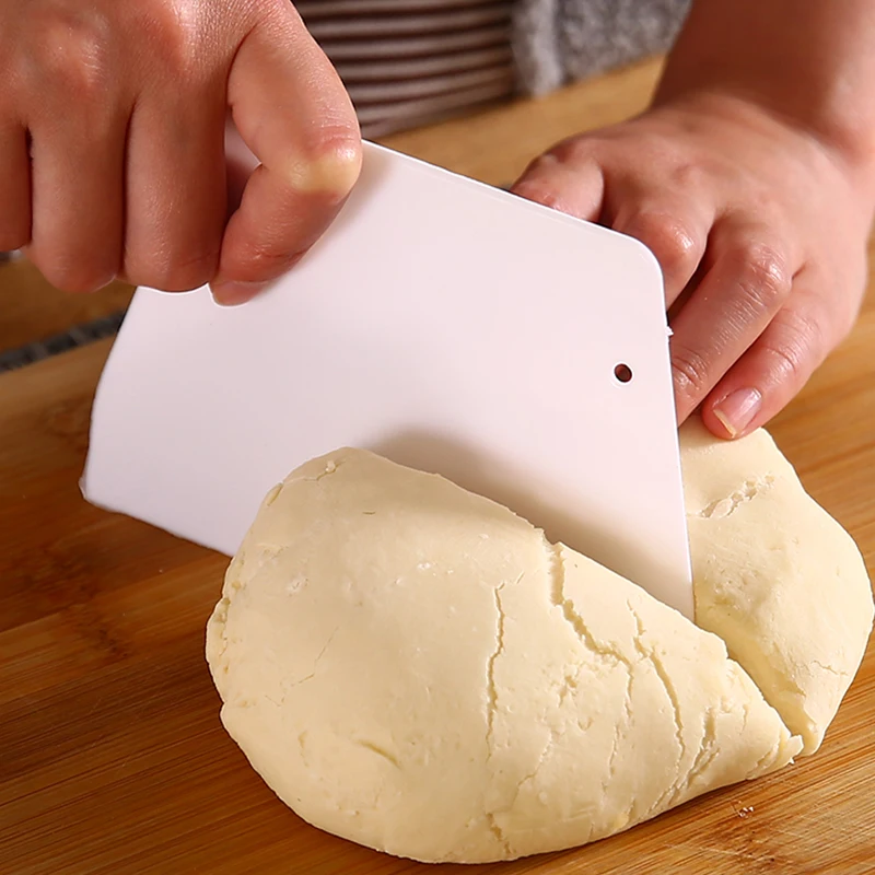 Белые резаки инструменты для выпечки резак теста пирожные гладкие скрапперы