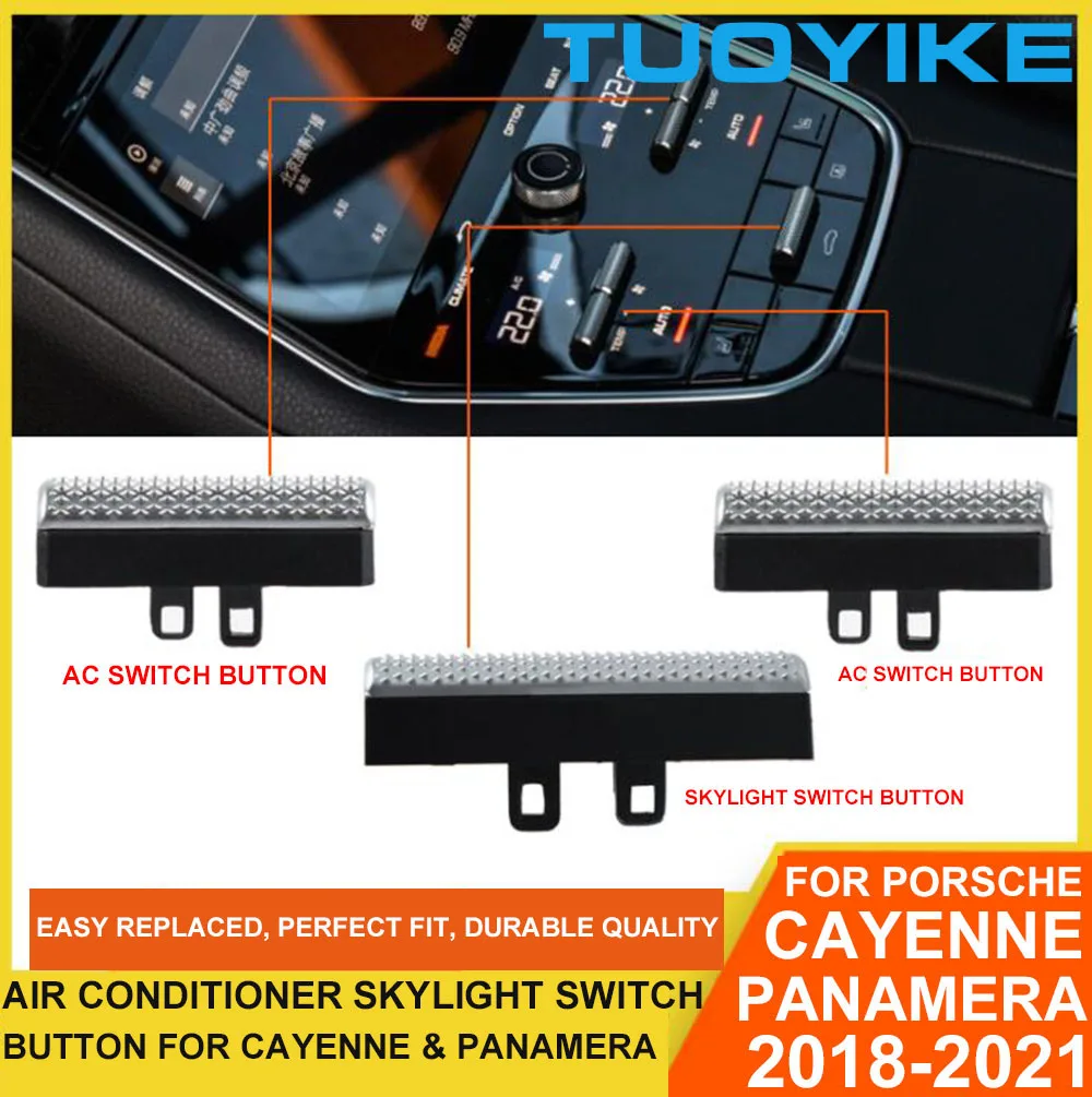 

Car Inner Central Console AC Air Conditioner Roof Skylight Switch Button Push Replacement For Porsche Cayenne Panamera 2017-2021
