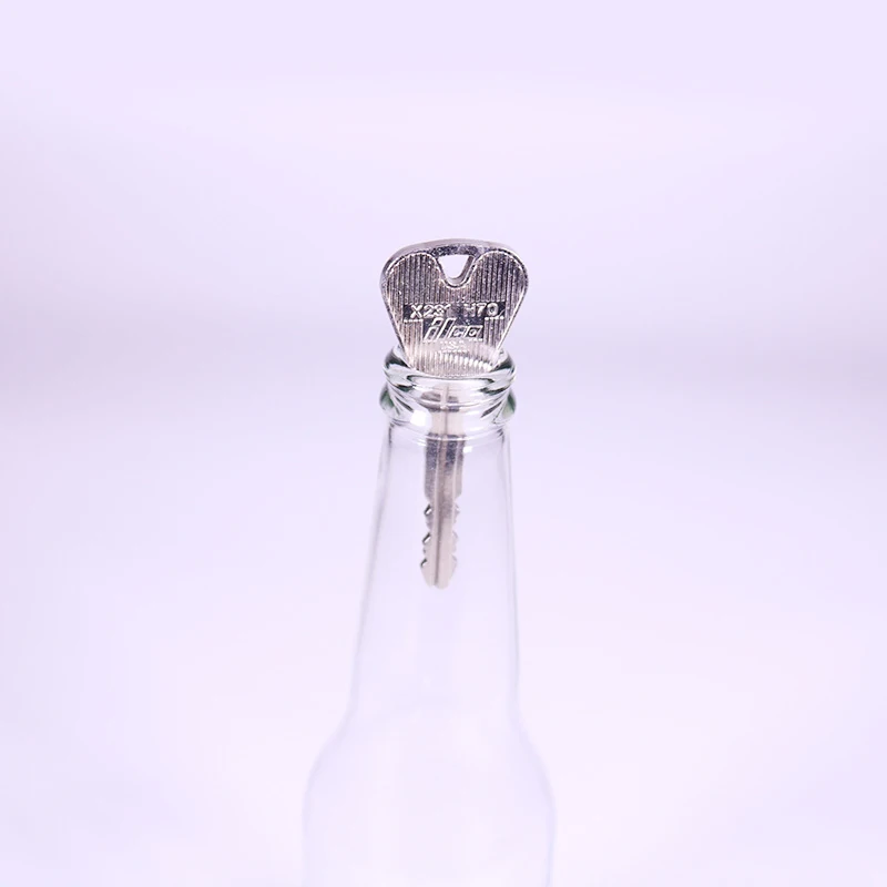 2 шт. металлические ключи Волшебные трюки складной ключ через бутылку или