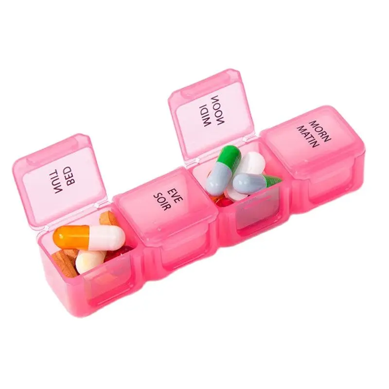 

28 seven days a week box plastic environmental protection flip portable box