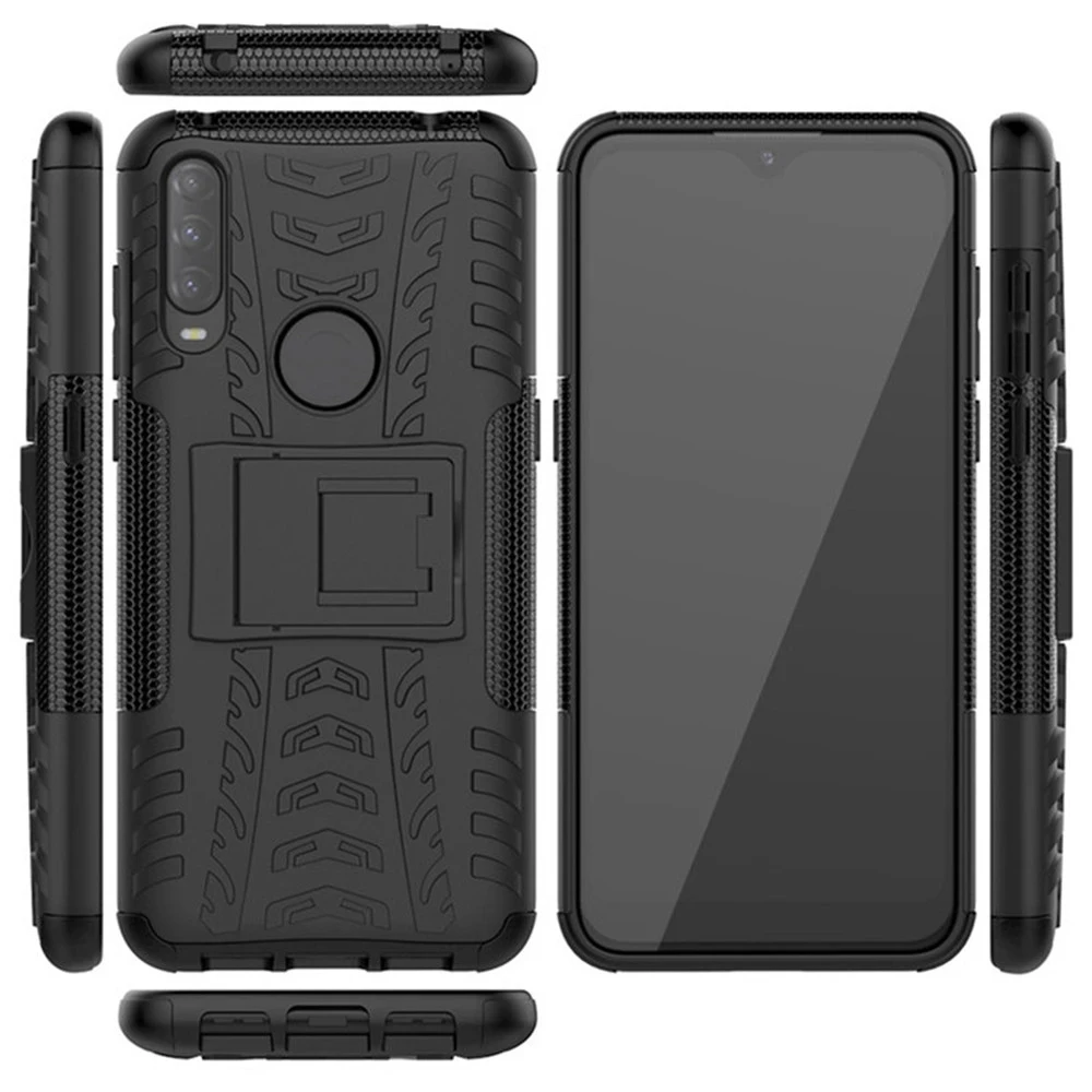 

For Alcatel 1SE 1V 3L 2020 Case Luxury PC + TPU Back Cover Stand Armor ShockProof For Alcatel 3E 2019 Phone Cases