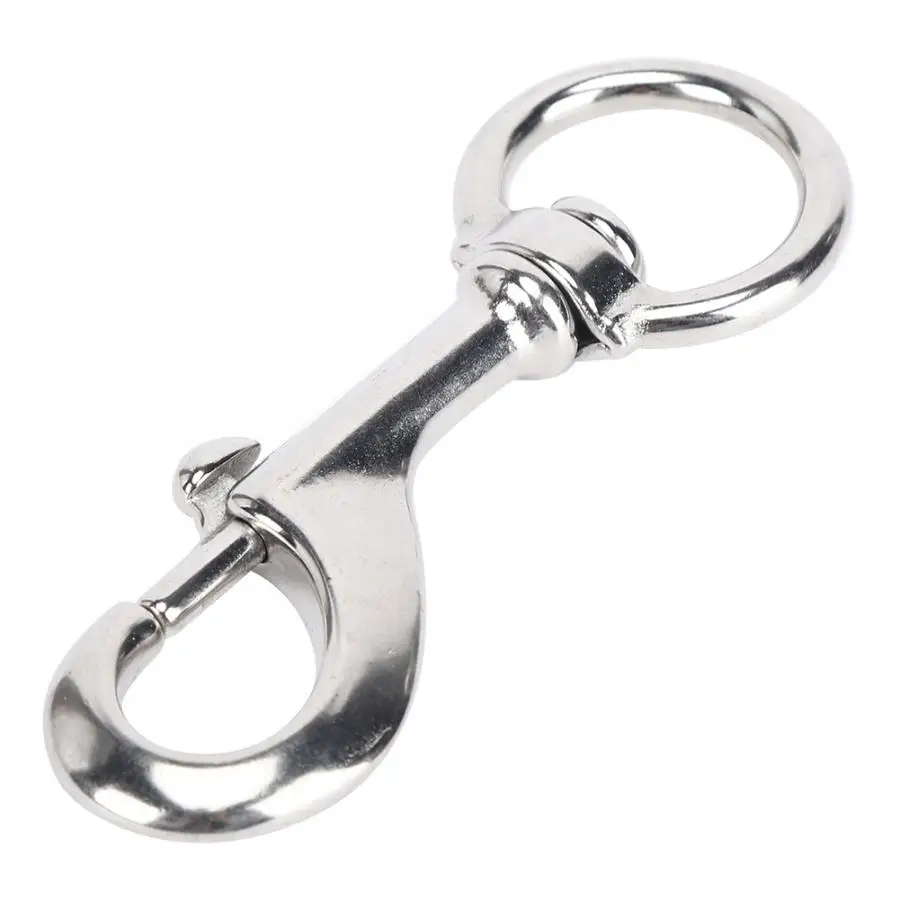 Зажимы для подводного плавания из нержавеющей стали 316 100 мм поворотный крючок