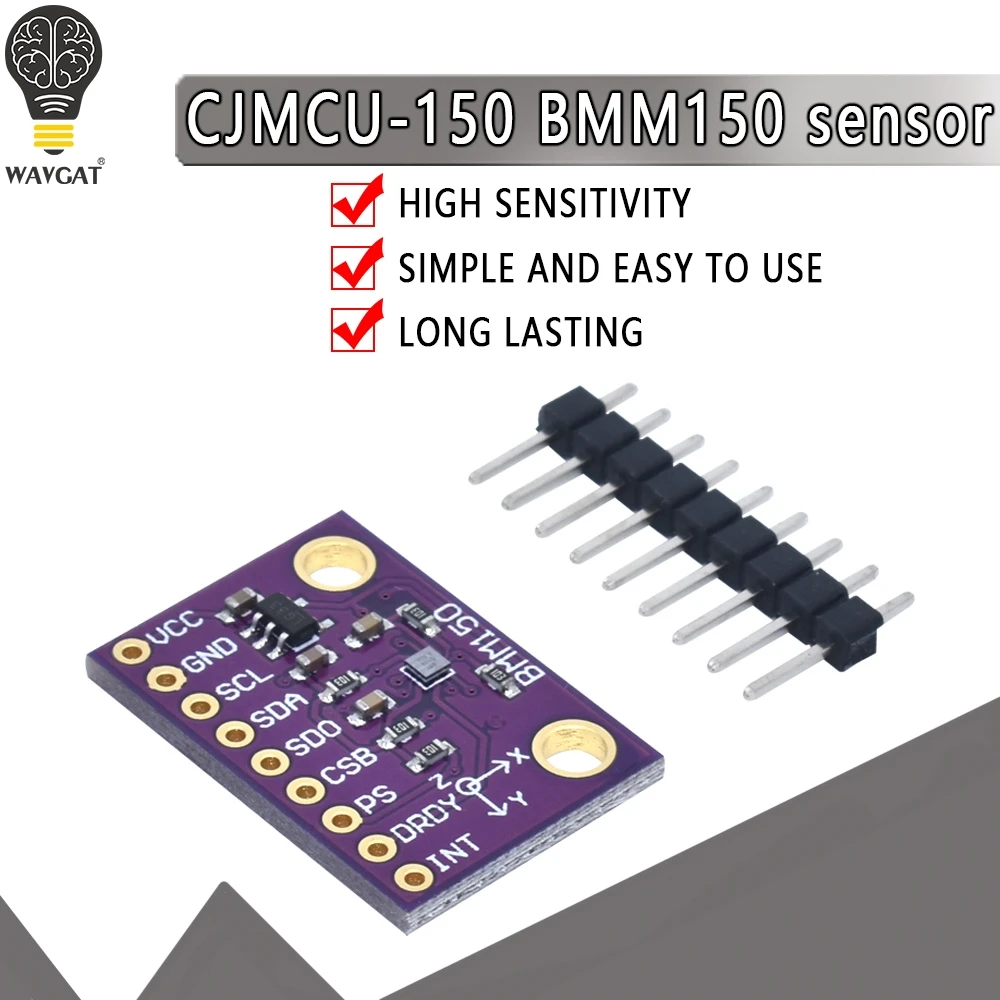 WAVGAT MCU 150 BMM150 геомагнитный датчик магнитометр компас модуль|Датчики| |