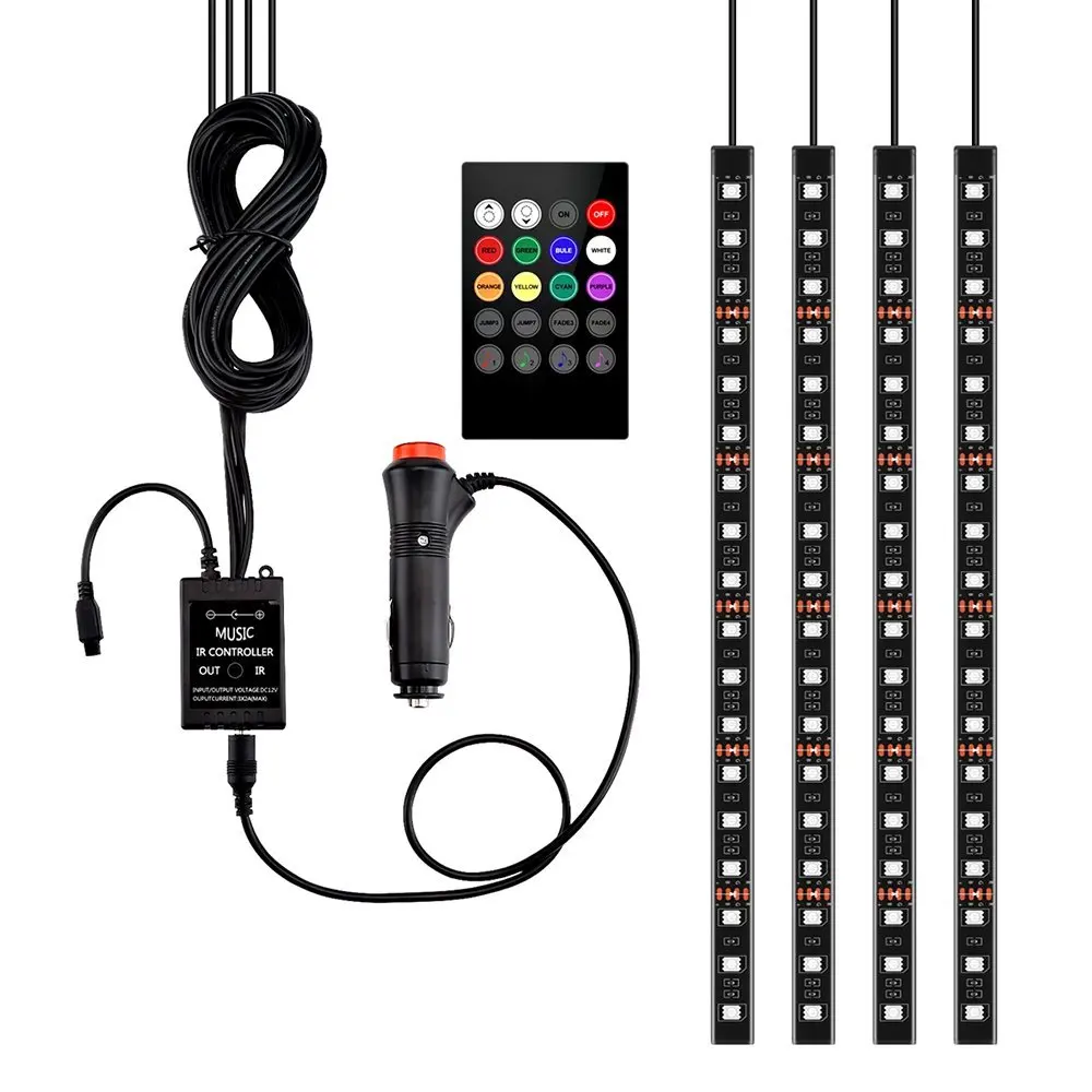 Светодиодная ленсветильник для салона автомобиля 72 светодиода 12 В постоянного