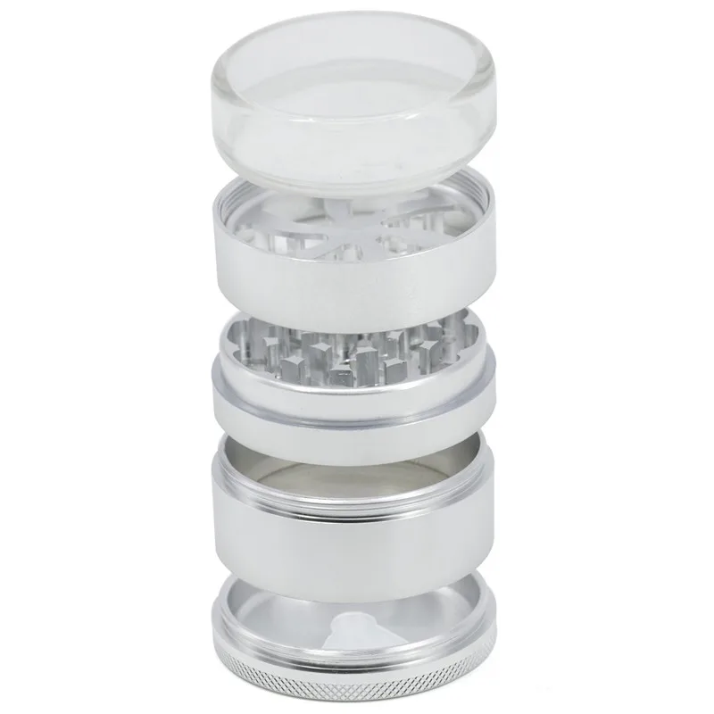 Five-layer Aluminum Alloy Transparent Cover Petal Fan Smoke Generator Weed Grinder Accessories | Дом и сад