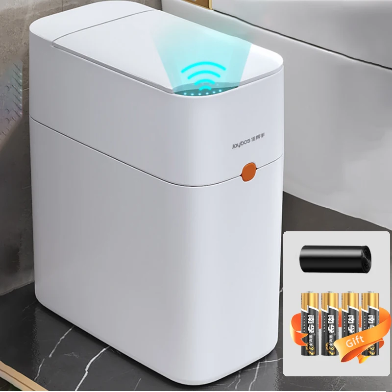 

Joybos Smart Induction Trash Can Automatic Dustbin Bucket Garbage For Bathroom Kitchen Electric Touch Trash Bin Paper Basket