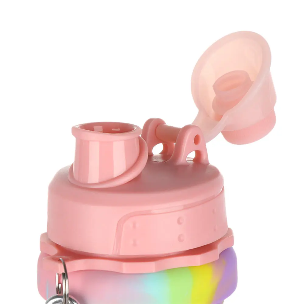 

1PC Travel Collapsible Silicone Cup Telescopic Drinking Tea Cup Retractable Folding Water Bottle Outdoor Camping Sports Bottle