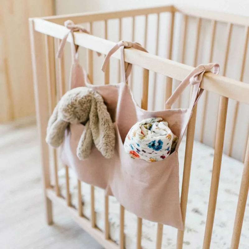 

Crib Diaper Baby Bed Organizer Hanging Crib Organizer Hanging Storage Bag Baby Essentials Multi-Purpose Kid Bedsides Decor Toys