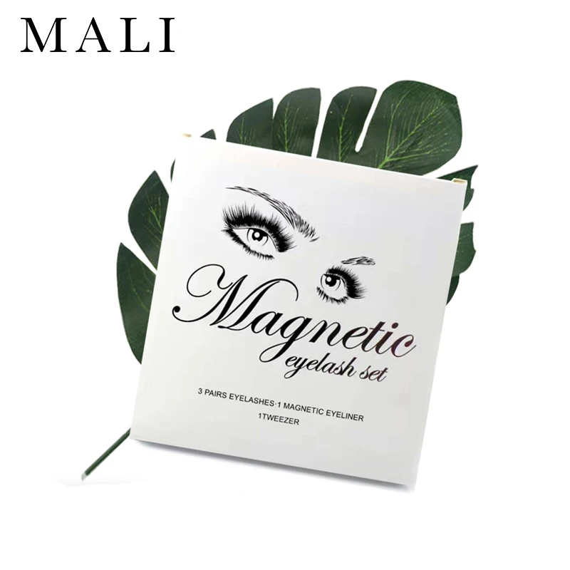 Набор Магнитных ресниц 3 пары набор магнитных жидких подводки для глаз и пинцетов