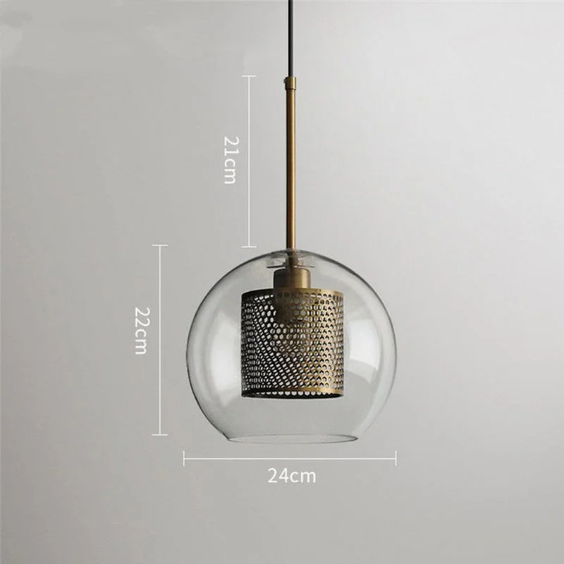 Modern Glass Led Pendant Lights Nordic Hanging Lamp Living Room Loft Industrial Decor Kitchen Light Fixture Suspension Luminaire | Лампы и