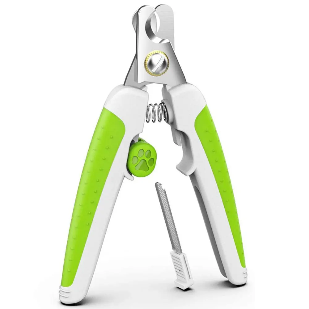 

New Arrival Dog Nail Clippers with Nonslip Handles File Durable Safety Guard Pet Nail Cutter Lock Switch for Medium Large Dog CN