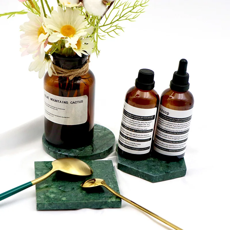 Креативный Роскошный Мраморный керамический подстаканник для напитков кофейная