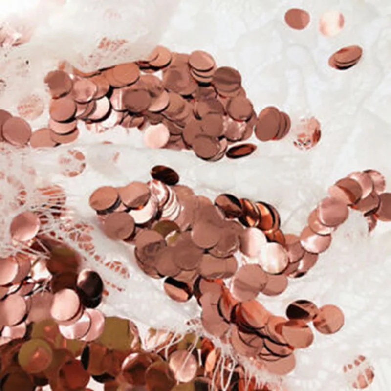 1 упаковка розовое золото круглые брызги конфетти украшение для дня