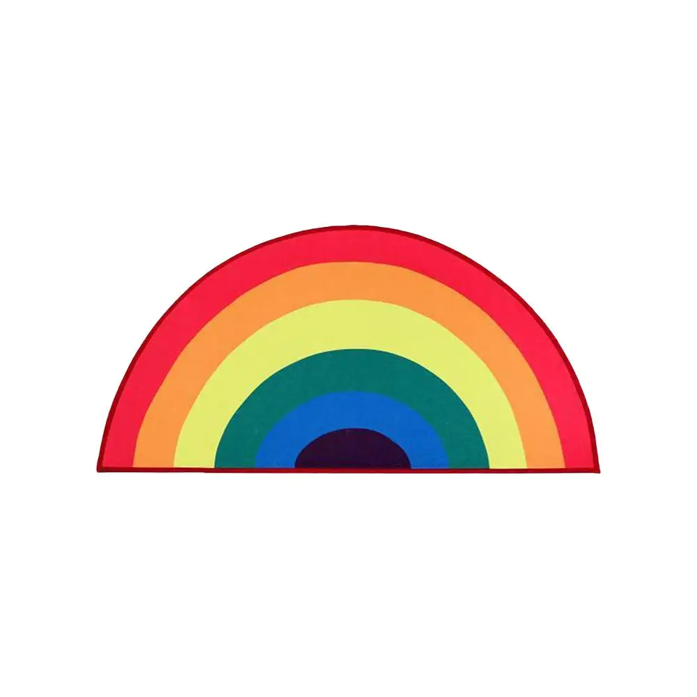 Accesorios de fotograf&iacute;a para beb&eacute;s, Alfombra de viento, fruta, Arco Iris, alfombrilla para pie, alfombrilla para puerta, alfombra decorativa para habitaci&oacute;n de ni&ntilde;os-3